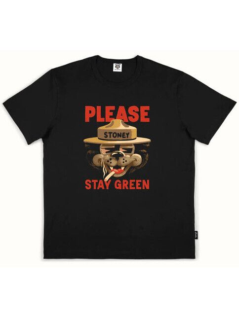 The Dudes T-Shirt Stay Green caviar