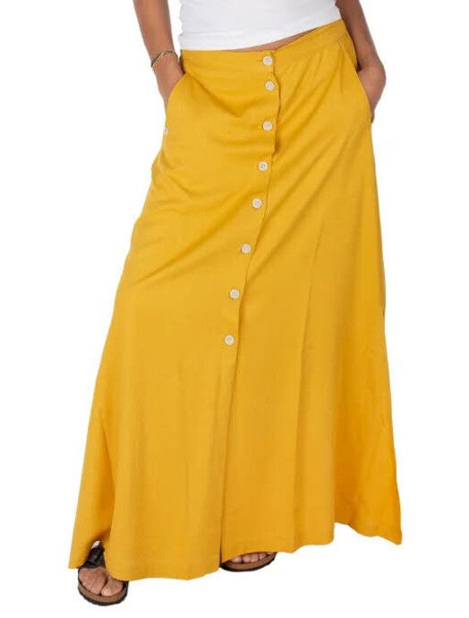 iriedaily Rock&#x20;Civic&#x20;Eco&#x20;Maxi&#x20;Skirt&#x20;ochre