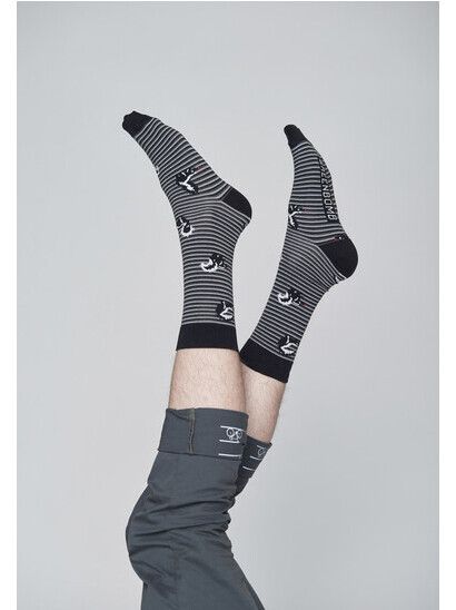 GreenBomb Socken Animal Skunk black