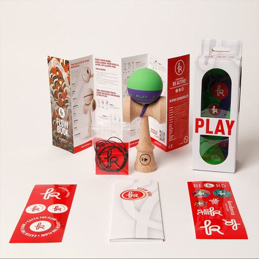 Kendama Geschicklichkeitsspiel&#x20;Play&#x20;X&#x20;Grip&#x20;greenberry