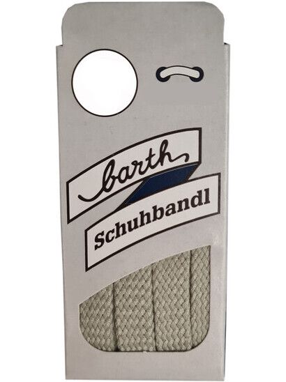 Barth Schuhbandl Schnürsenkel Sport flach grau