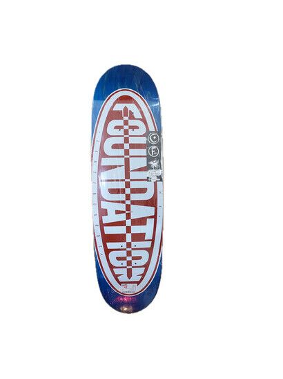 Foundation Skateboards Skateboard Oval Egg navy red 8.8