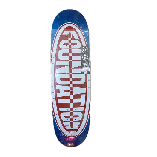 Foundation Skateboards Skateboard&#x20;Oval&#x20;Egg&#x20;navy&#x20;red&#x20;8.8