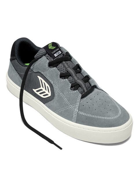 Cariuma Skateschuh T20 Pro charcoal grey suede and mesh ivo