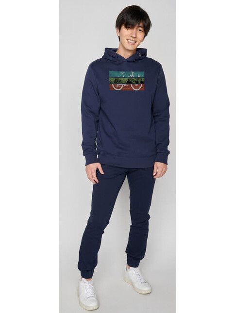 GreenBomb Kapuzenpullover Bike Mountain navy