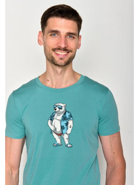 GreenBomb T-Shirt Animal Beach Bear marine blue
