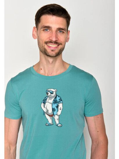 GreenBomb T-Shirt Animal Beach Bear marine blue