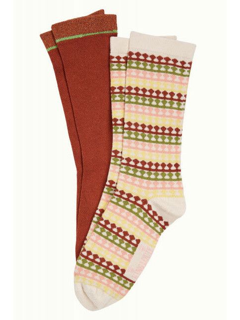 King Louie Socken Socks 2-Pack Boyd cream