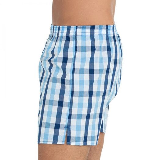 Deal Boxershort&#x20;Check&#x20;blau&#x2F;wei&#x00DF;&#x20;kariert