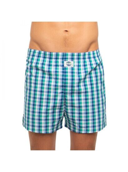 Deal Boxershort Check blau türkis