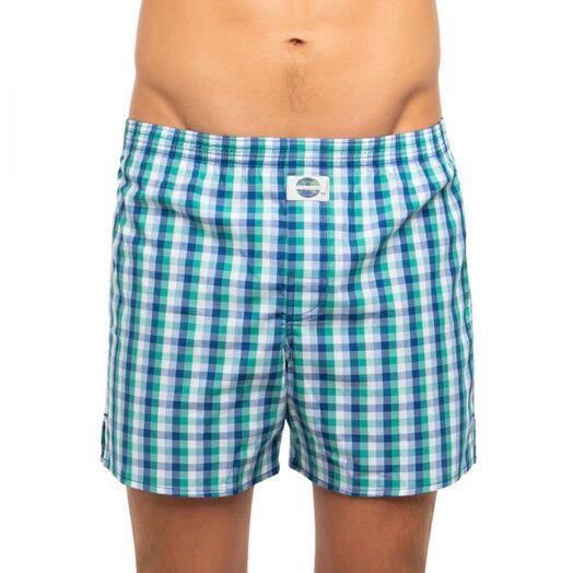 Deal Boxershort&#x20;Check&#x20;blau&#x20;t&#x00FC;rkis