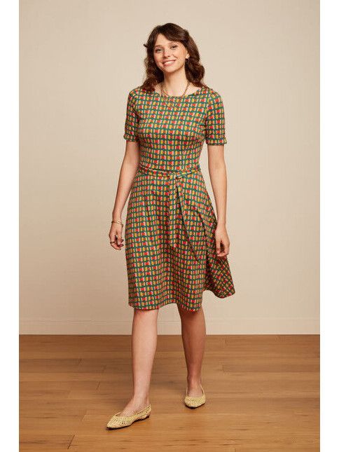 King Louie Kleid Betty Dress Rondine ponderosa green