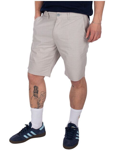iriedaily Short Golfer Chambray Short cloud grey