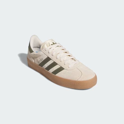 Adidas Skateschuh&#x20;Gazelle&#x20;ADV&#x20;ecru&#x20;tint&#x2F;focus&#x20;olive&#x2F;gum