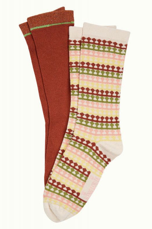 King Louie Socken&#x20;Socks&#x20;2-Pack&#x20;Boyd&#x20;cream