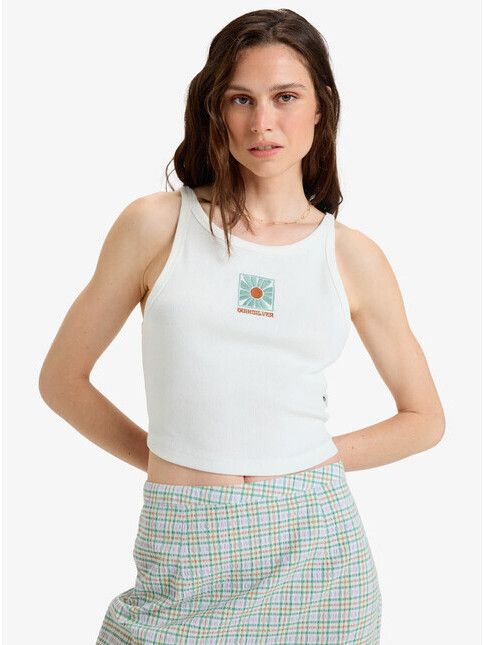 Quiksilver Women Top Penida Crop Tank snow white