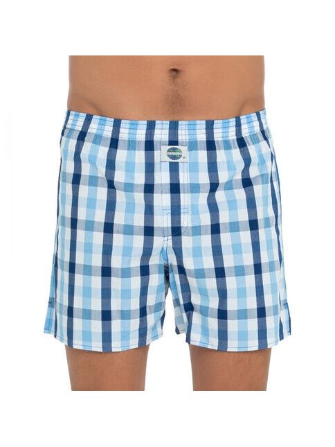 Deal Boxershort Check blau/weiß kariert