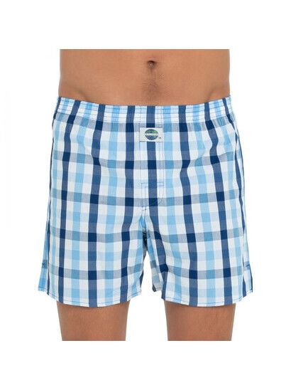 Deal Boxershort Check blau/weiß kariert