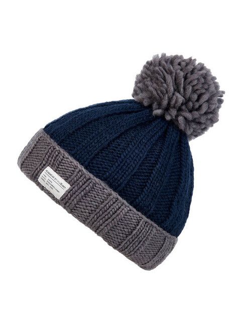 Kusan Mütze Mos Yarn Bobble Hat/ Turn Up