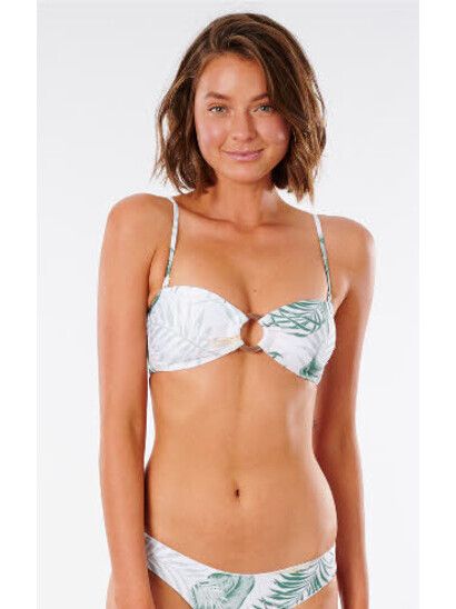 Rip Curl Bikini Coastal Palms Bandeau white