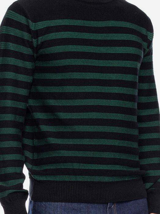 ATO Berlin Pullover&#x20;Logan&#x20;black&#x2F;green