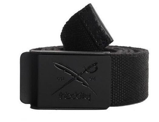 iriedaily G&#x00FC;rtel&#x20;Flag&#x20;Rubber&#x20;Belt&#x20;black