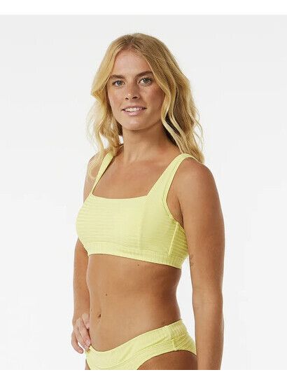 Rip Curl Bikini Premium Surf Crop D-Cup bright yellow