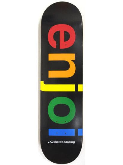 Enjoi Skateboard Team Spectrum black R/ (8.0x31.6)