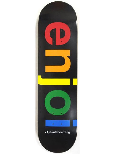 Enjoi Skateboard Team Spectrum black R/ (8.0x31.6)