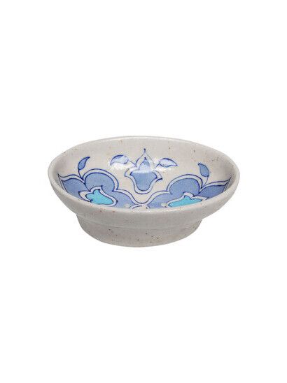 Tranquillo Seifenschale POR 558 Blue Pottery white/blue