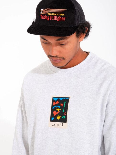 Volcom Sweater Arthur Longo Crew bone heather