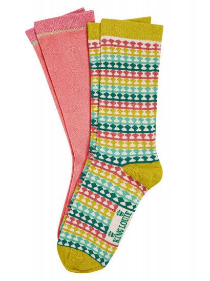 King Louie Socken Socks 2-Pack Boyd light yellow