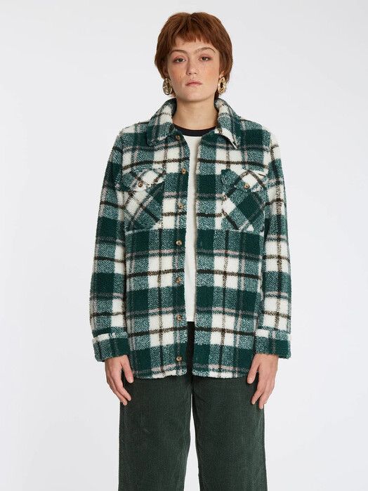 Volcom Jacke&#x20;Silent&#x20;Sherpa&#x20;Jacket&#x20;dark&#x20;pine