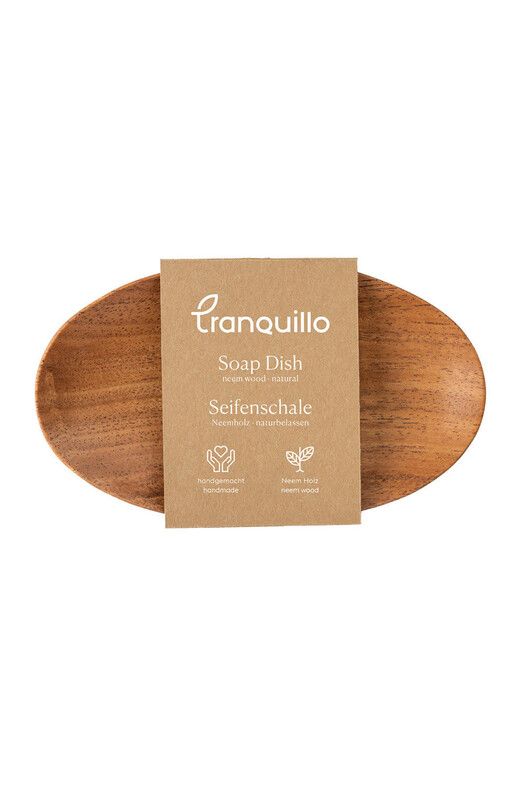 Tranquillo Seifenschale&#x20;Natural&#x20;Neem&#x20;oval