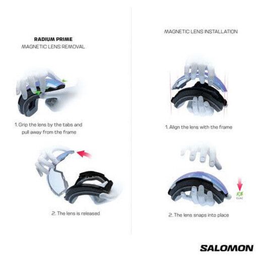 Salomon Snowboardbrille&#x20;Radium&#x20;Prime&#x20;Sigma&#x20;white&#x20;&#x2B;&#x20;Extra&#x20;Lens