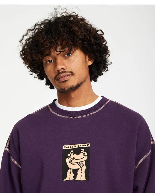 Volcom Sweater&#x20;Podcol&#x20;Crew&#x20;grape&#x20;royale