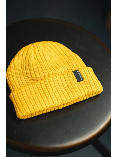 Shotgun Mütze Beanie Fisherman Mini Logo mustard