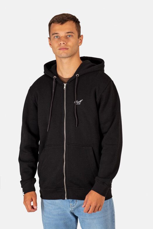 Reell Zipper&#x20;Staple&#x20;Logo&#x20;Zip&#x20;Hoodie&#x20;deep&#x20;balck