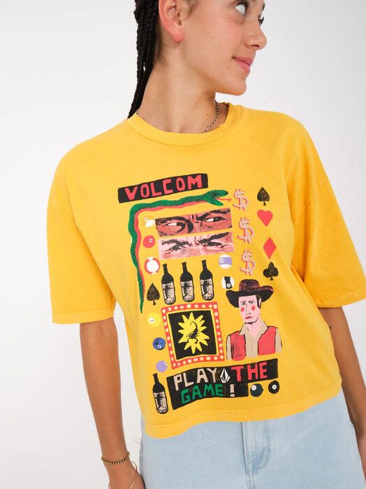 Volcom T-Shirt&#x20;Play&#x20;The&#x20;Tee&#x20;citrus
