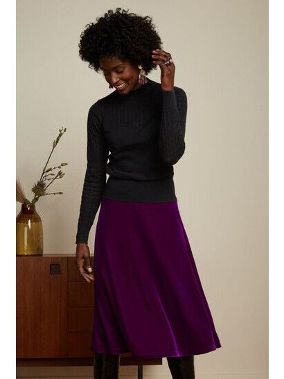 King Louie Rock Juno Skirt Gamine royale purple