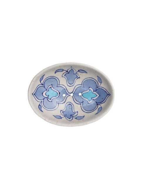 Tranquillo Seifenschale POR 558 Blue Pottery white/blue