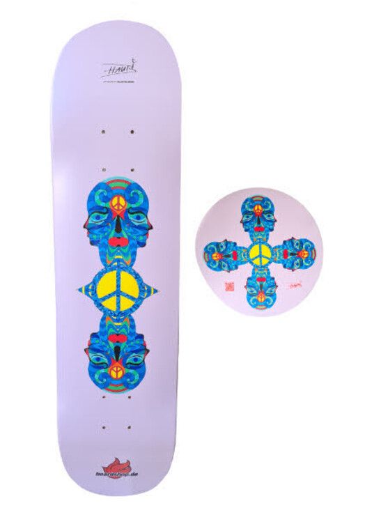 Boardshop Skateboard&#x20;All&#x20;For&#x20;Peace&#x20;7.875&#x20;by&#x20;Haubi