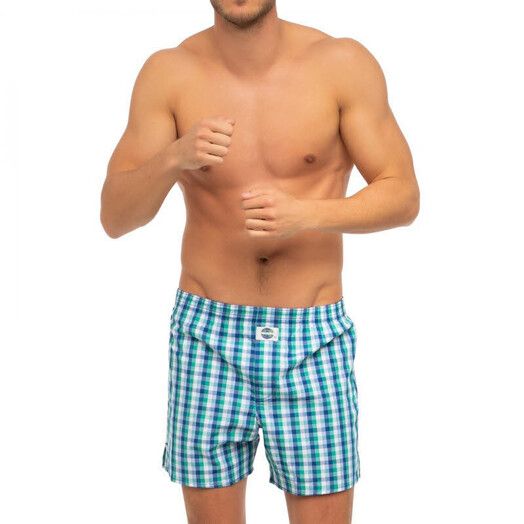 Deal Boxershort&#x20;Check&#x20;blau&#x20;t&#x00FC;rkis