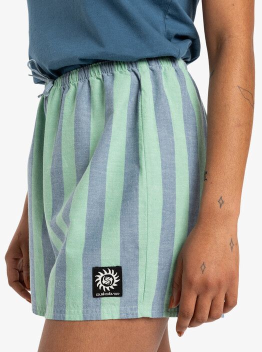 Quiksilver Women Short&#x20;AOP&#x20;Volley&#x20;green&#x20;spruce&#x20;stripe