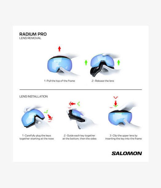 Salomon Snowboardbrille&#x20;Radium&#x20;Pro&#x20;night&#x20;shade&#x20;&#x28;extra&#x20;lens&#x29;