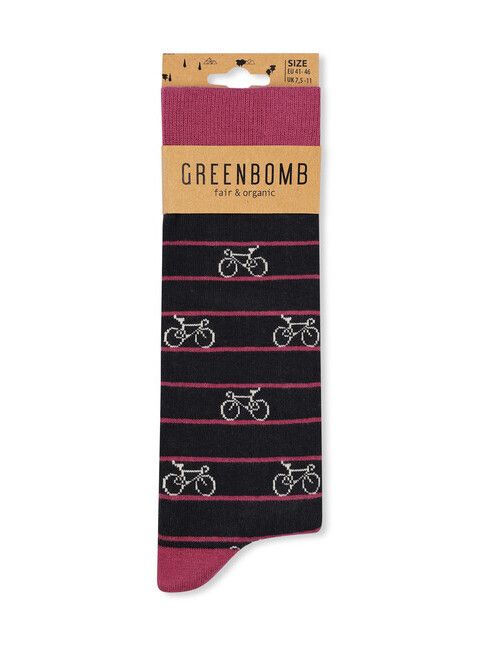 GreenBomb Socken Bike Stripes 2 black