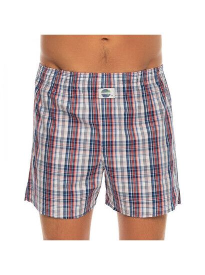 Deal Boxershort Check Blau, Rot, Weiß, Kariert