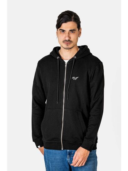 Reell Zipper Staple Terry Zip Hoodie deep black