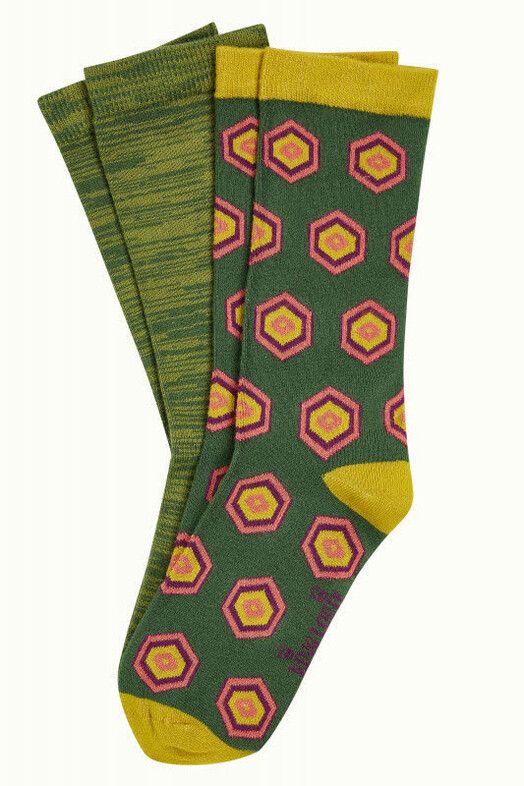 King Louie Socken&#x20;Socks&#x20;2-Pack&#x20;Crown&#x20;fir&#x20;green