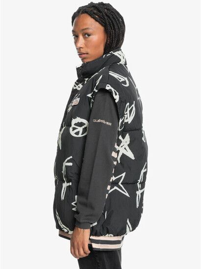 Quiksilver Women Weste UNI SL Puff Jacket tarmac fun zone